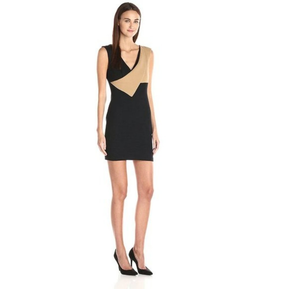 ✨Tracy Reese(NWT)Contrast Surplice Sheath Dress 4✨